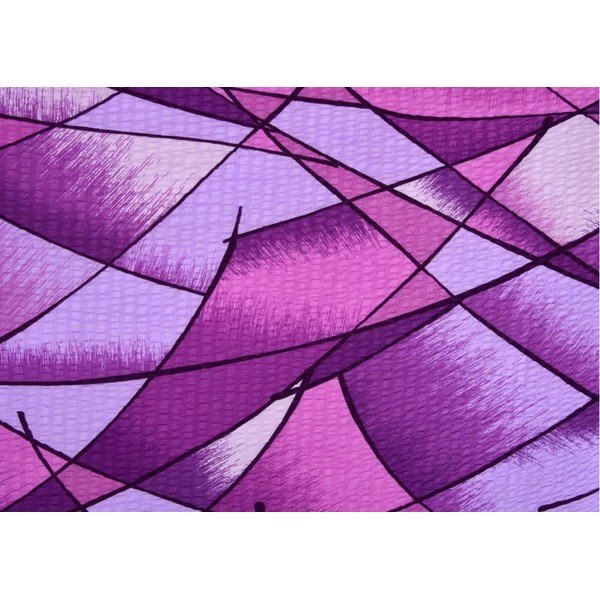 Violetinė krepinė patalynė dvigulėms lovoms 200x200 cm Rainbow -image-1