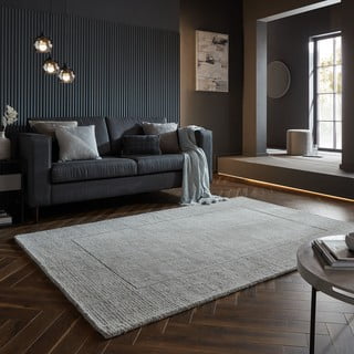 Kilimas iš vilnos pilkos spalvos 200x290 cm – Flair Rugs
