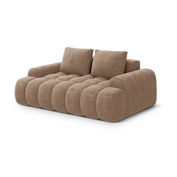 Šviesiai rudos spalvos iš velveto sofa 175 cm Linz – Cosmopolitan Design-image-2