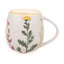 Baltos spalvos iš porceliano puodelis 500 ml Flower Garden – Dakls