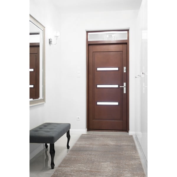 Pilkai smėlinės spalvos kilimas 80x250 cm Soft Gik P – FD-image-1