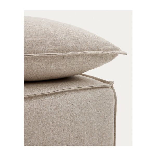 Smėlio spalvos iš lino taburetė Anarela – Kave Home-image-1