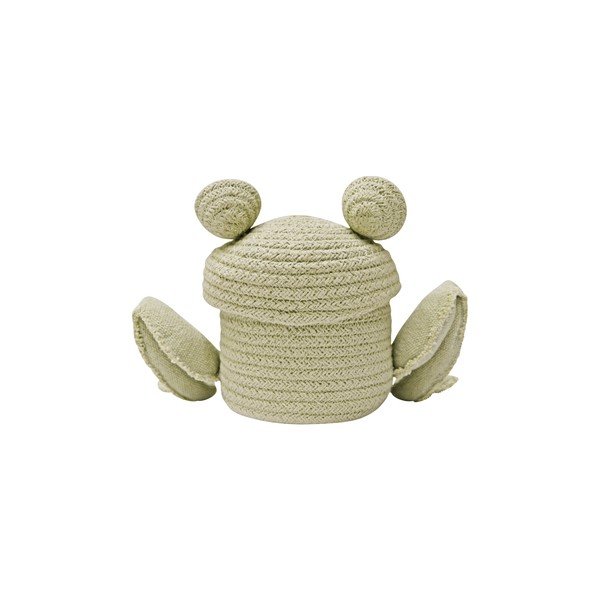 Iš tekstilės vaikiškas krepšys žalios spalvos ø 15x15 cm Mini Fred the Frog – Lorena Canals-image-4