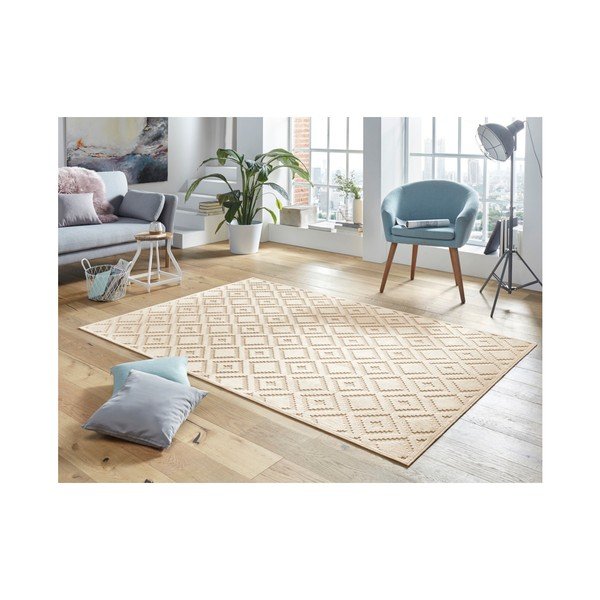 Kreminės spalvos viskozės kilimas Mint Rugs Iris, 120 x 170 cm-image-3
