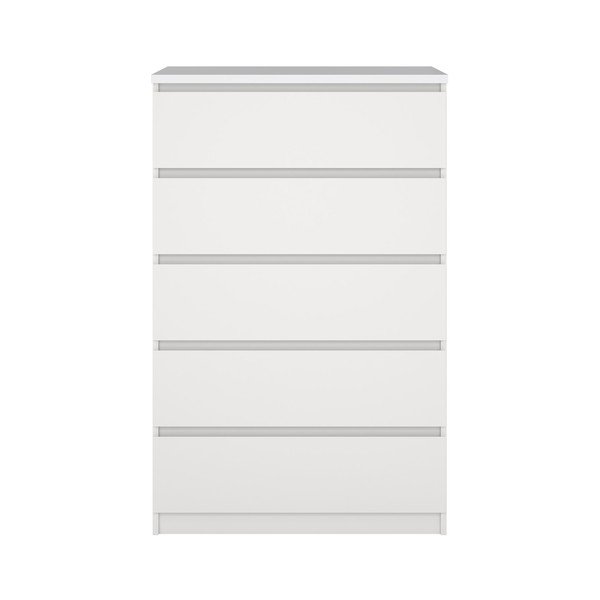 Baltos spalvos šoninė spintelė 77x121x50 cm Naia – Tvilum-image-2