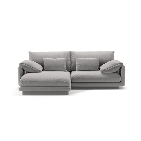 Kampinė sofa šviesiai pilkos spalvos (su kairiuoju kampu) Torino – Micadoni Home