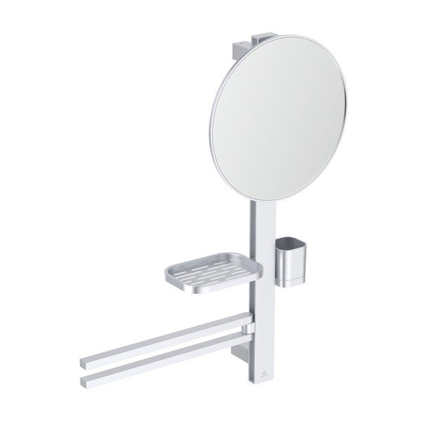 Sieninis veidrodis su lentyna/su laikikliu ø 33 cm ALU+ – Ideal Standard-image-2
