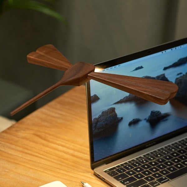 Rudos spalvos šviečianti dekoracija USB Dragonflight – Gingko-image-4