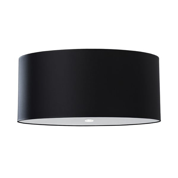 Lubinis šviestuvas juodos spalvos ø 60 cm su tekstiliniu gaubtu Volta – Nice Lamps