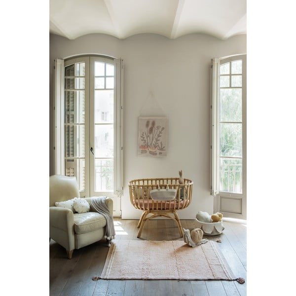 Skalbiamas/rankų darbo iš medvilnės kilimas šviesiai rožinės spalvos 120x160 cm Bloom Rose – Lorena Canals-image-3