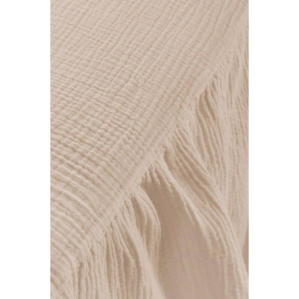 Smėlio spalvos iš muslino lovatiesė 180x200 cm Amilia – Jotex