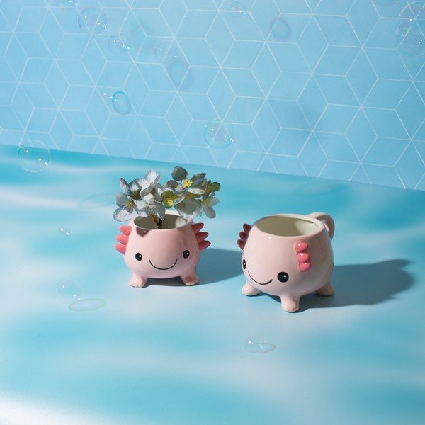 Šviesiai rožinės spalvos puodelis Axolotl – Sass & Belle-image-2