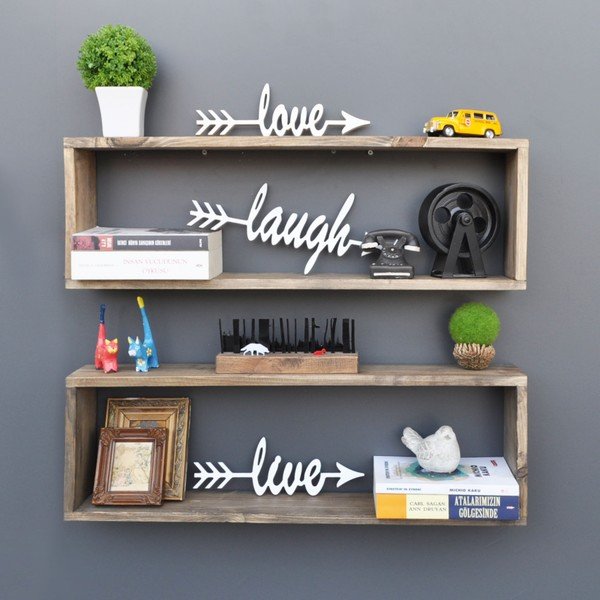 2 medinių lentynų rinkinys Rectangle-image-1