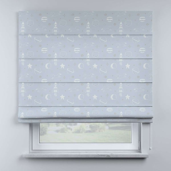 Mėlynai pilkos spalvos vaikiški roletai 170x160 cm Magic - Yellow Tipi-image-1