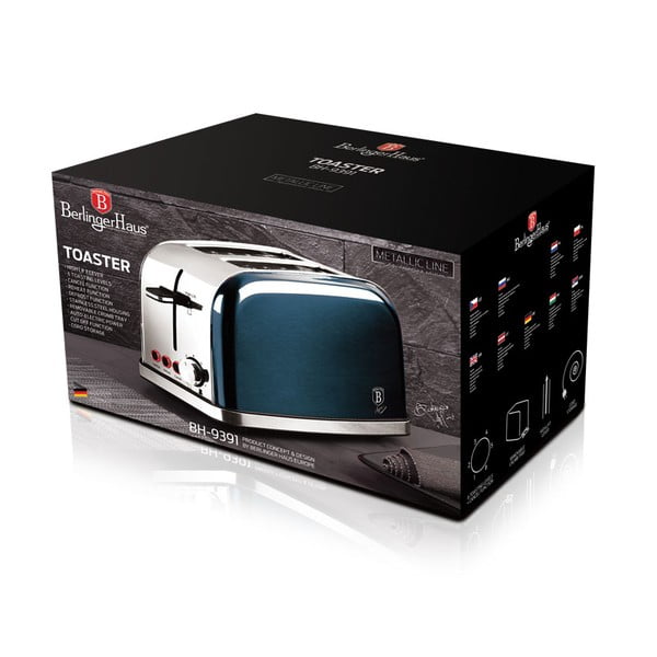 Mėlynas skrudintuvas Aquamarine Metallic Line - BerlingerHaus-image-3