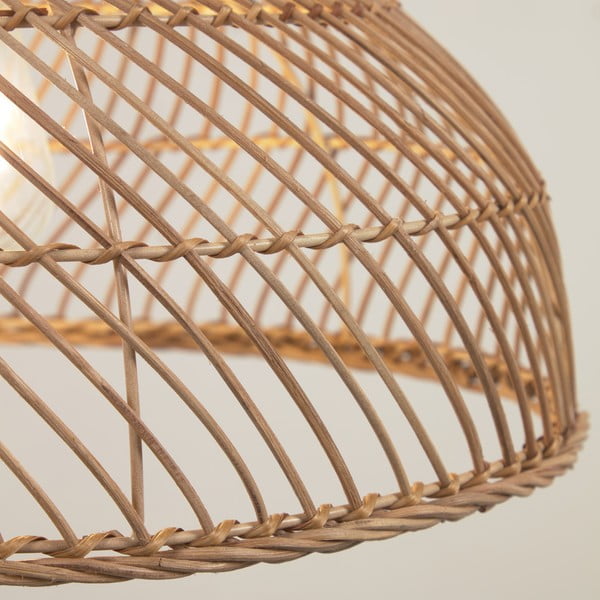 Natūralios spalvos rotango šviestuvo gaubtas ø 42,5 cm Dyara - Kave Home-image-3