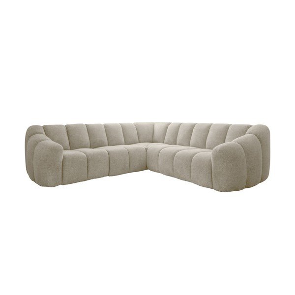 Smėlio spalvos kampinė sofa Shell – Miuform