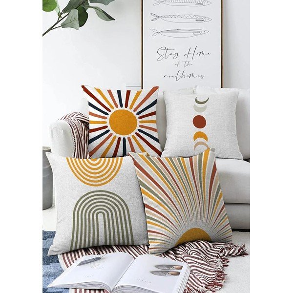 Dekoratyviniai pagalvių užvalkalai 4 vnt. 43x43 cm – Mila Home-image-2
