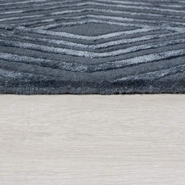 Mėlynos spalvos vilnonis kilimas Flair Rugs Diamonds, 160 x 230 cm-image-3