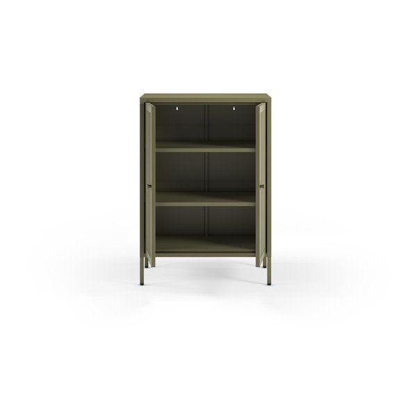 Žalios spalvos iš metalo spintelė 70x100x40 cm Fayna – Marckeric-image-3