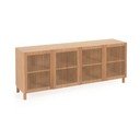 Žema šoninė spintelė natūralios spalvos iš ąžuolo 180x72 cm Beyla – Kave Home