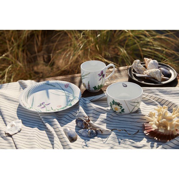 Baltos spalvos desertinė iš porceliano  lėkštė ø 22 cm Hammershøi Summer – Kähler Design-image-2