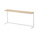 Baltos spalvos/natūralios spalvos iš medienos papildoma virtuvės lentyna 90x18 cm Tower – YAMAZAKI