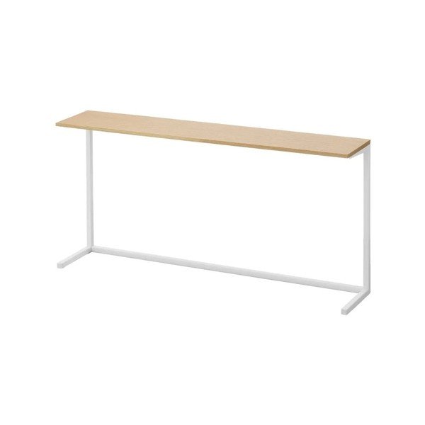 Baltos spalvos/natūralios spalvos iš medienos papildoma virtuvės lentyna 90x18 cm Tower – YAMAZAKI