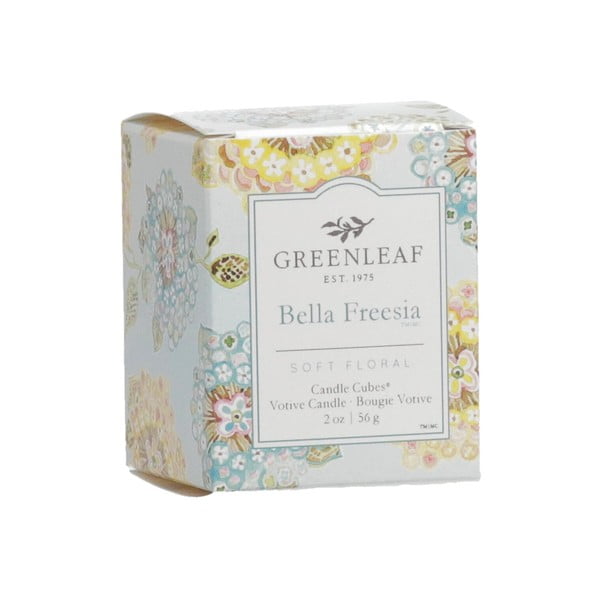 Aromatinė žvakė iš sojų vaško degimo laikas 15 h Bella Freesia – Greenleaf