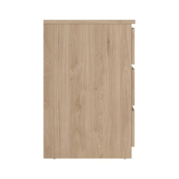 Natūralios spalvos šoninė spintelė iš ąžuolo 77x76x50 cm Naia – Tvilum-image-4