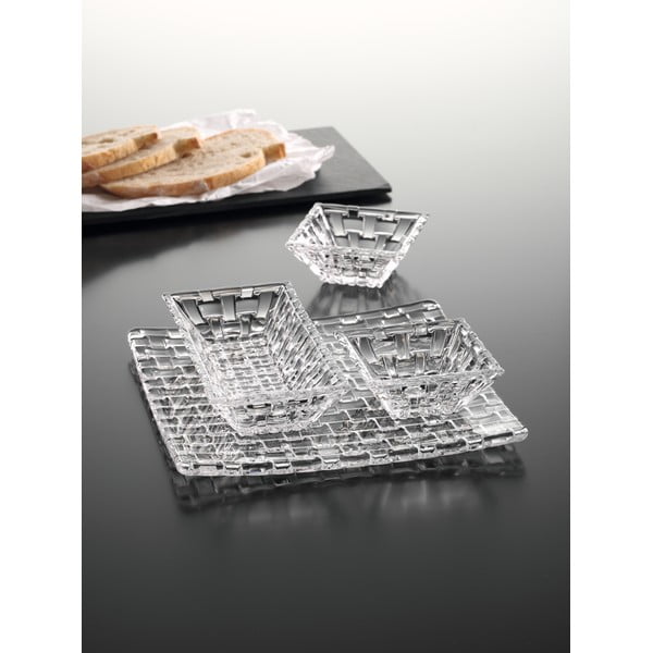 3 serviravimo dubenų ir krištolinio padėklo rinkinys Nachtmann Bossa Nova-image-2