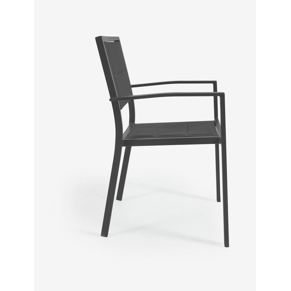 Pilka aliuminio lauko kėdė Kave Home Sirley-image-1