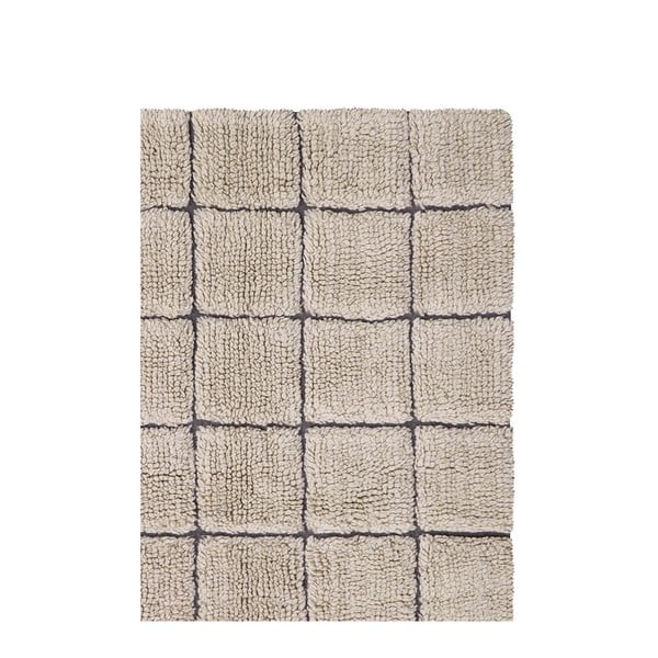 Rankų darbo smėlio spalvos iš vilnos kilimas 230x300 cm Mosaic Sandstone – Lorena Canals-image-4