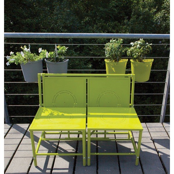 Žalias sulankstomas balkono komplektas "Esschert Design Magic-image-2