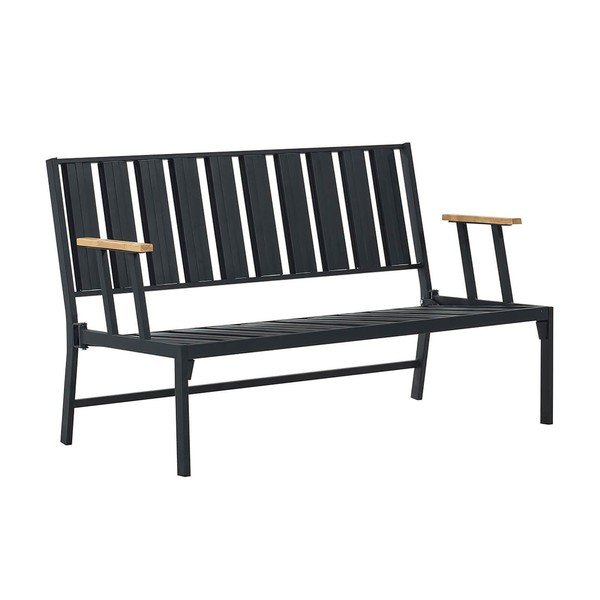 Iš metalo sodo sofa mėlynos spalvos Lotus – Floriane Garden-image-2