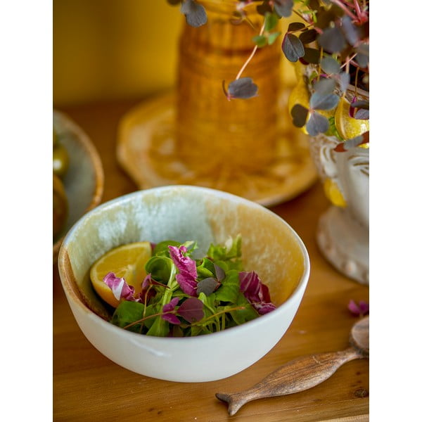 Kreminės spalvos iš akmens masės maži dubenys 4 vnt. 525 ml Lacey – Bloomingville-image-3