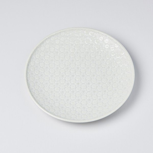 Baltos spalvos keraminė lėkštė MIJ Star, ø 25 cm-image-2