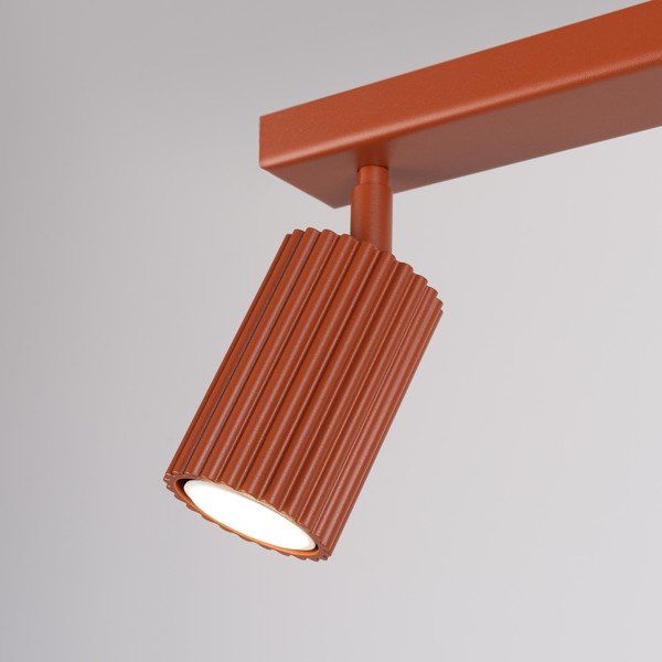 Raudonos plytų spalvos taškinis šviestuvas 6,5x30 cm Gleam – Sollux-image-1