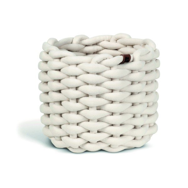 Iš tekstilės krepšys ø 21x17 cm Peach Skin Round S – Bigso
