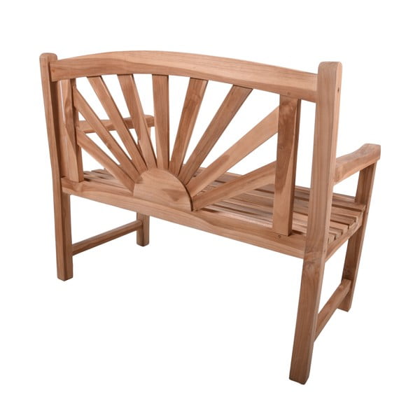 Medžio masyvo sodo suoliukas natūralios spalvos Marisa – Garden Pleasure-image-2