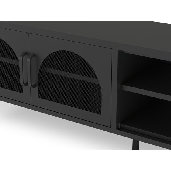 TV spintelė juodos spalvos 160x50 cm Diora – Marckeric-image-4