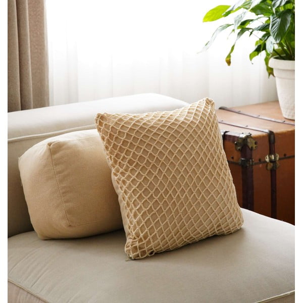 Iš medvilnės dekoratyvinis pagalvės užvalkalas 43x43 cm Net – Mioli Decor-image-3