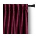 Bordo spalvos iš velveto pritemdymas (dalinis užtemimas) užuolaida 140x270 cm Pleat – Restilo