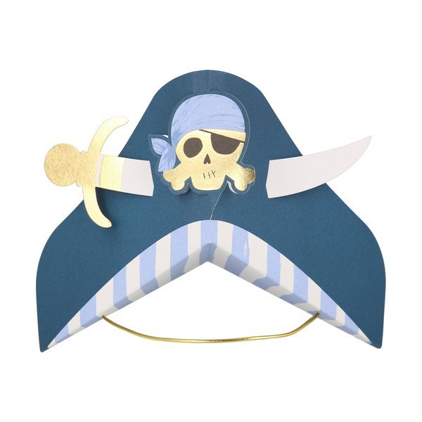 Popierinės kepurės 8 vnt. Pirate – Meri Meri-image-3