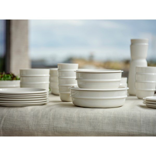 Kreminės spalvos desertinė iš porceliano  lėkštė ø 20 cm Eau – Zone-image-4