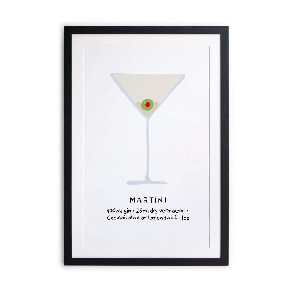 Įrėmintas plakatas Really Nice Things Martini, 40 x 50 cm
