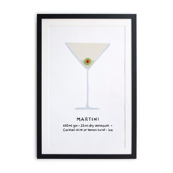 Įrėmintas plakatas Really Nice Things Martini, 40 x 50 cm