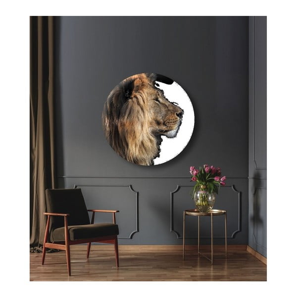 Sienų dekoracija "Styler Ring Lion", ø 70 cm-image-1