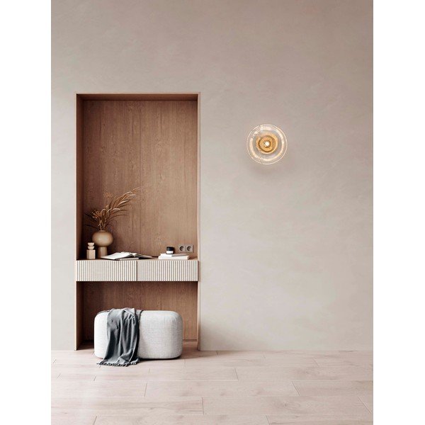 Žalvario spalvos iš metalo sieninė lempa King – Nova Luce-image-1