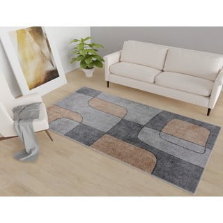 Skalbiamas kilimas pilkos spalvos 80x200 cm – Vitaus